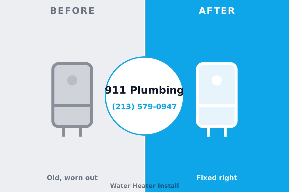 Before and after: plumbing repair Yamhill, OR